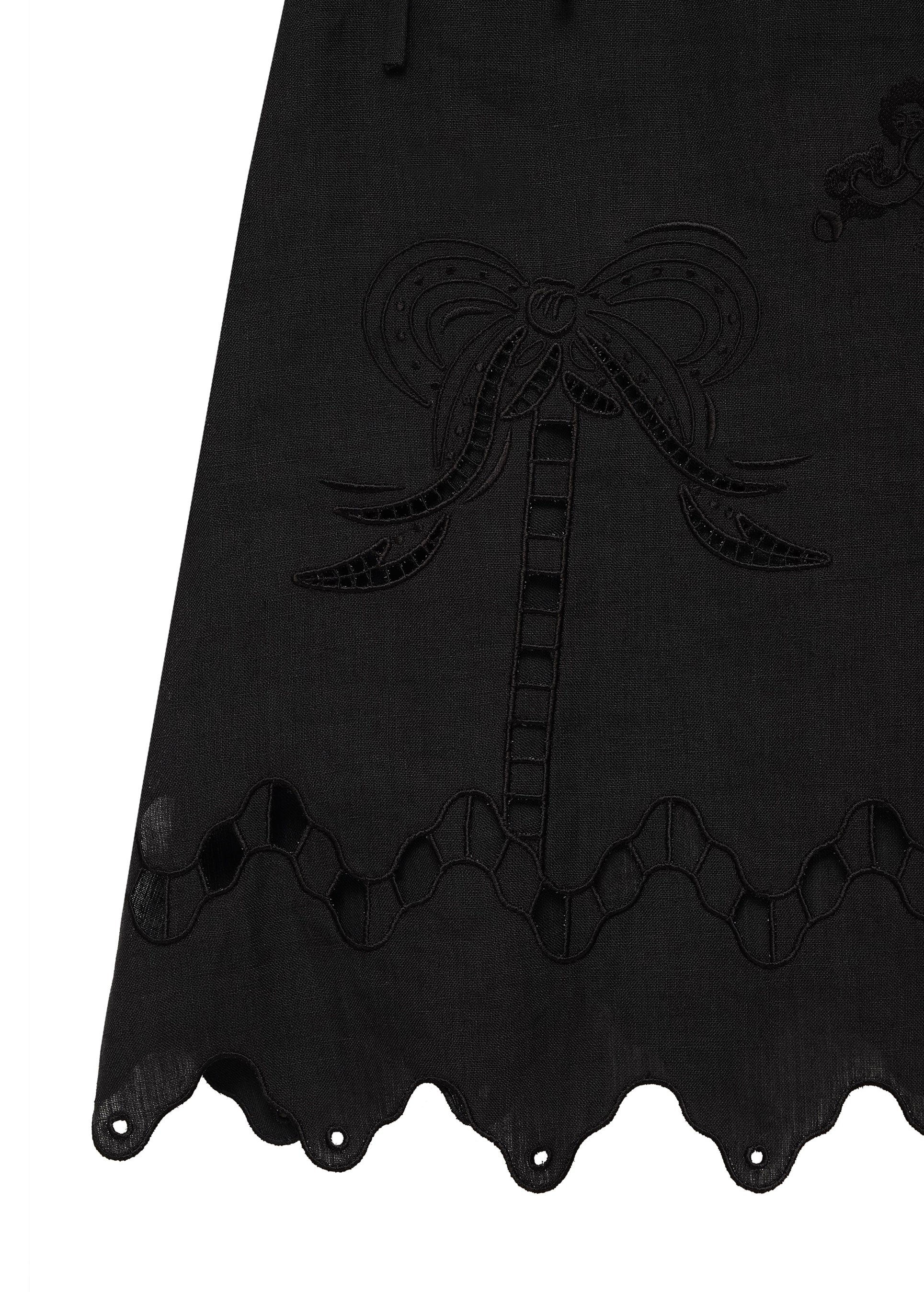 Yasna Embroidered Top in Black slide 3