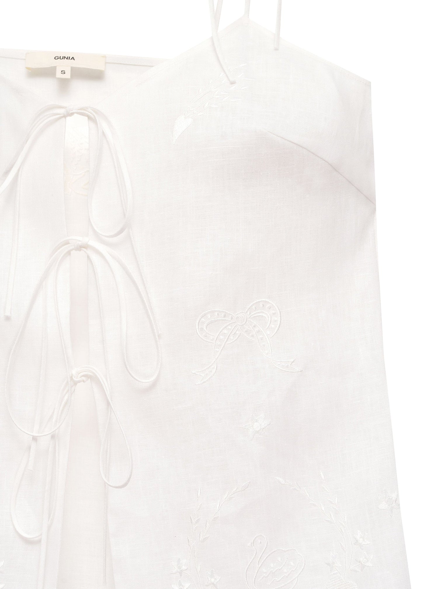 Eva tie-strap Tank Top in Milk