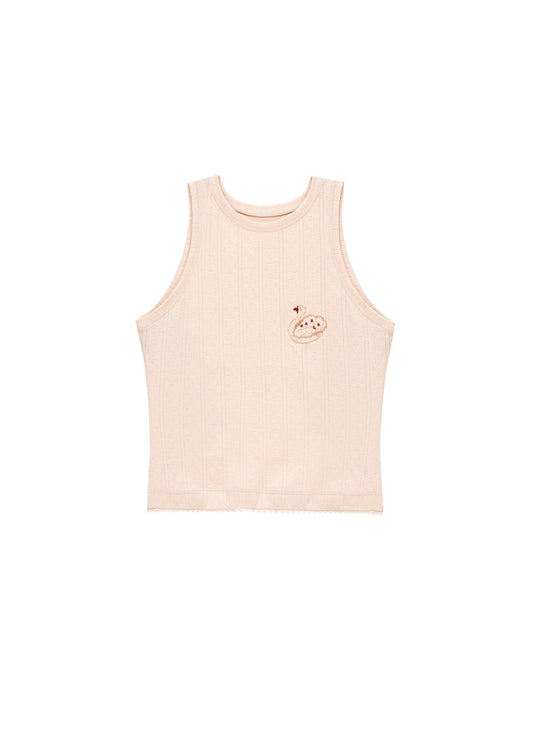 Pink Lace Tank Top