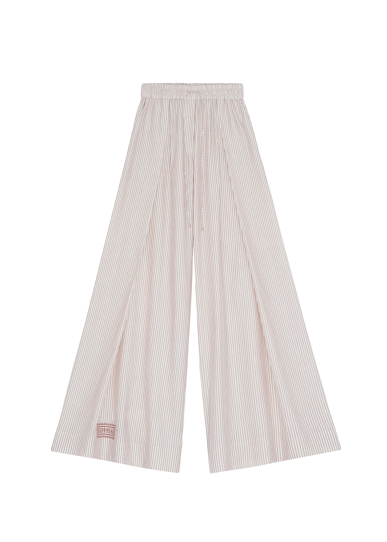 Palazzo Trousers in Light Stripes