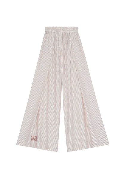 Palazzo Trousers in Light Stripes