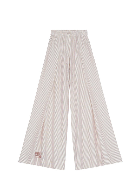 Palazzo Trousers in Light Stripes