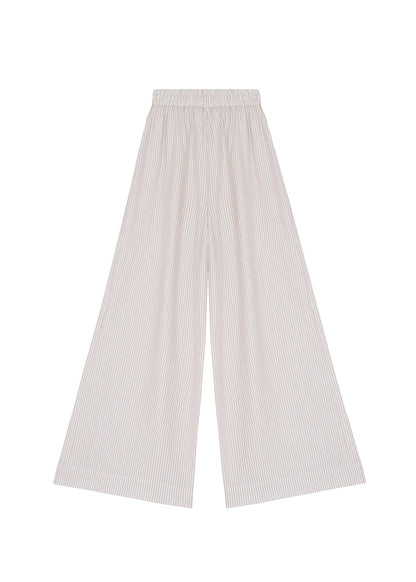 Palazzo Trousers in Light Stripes