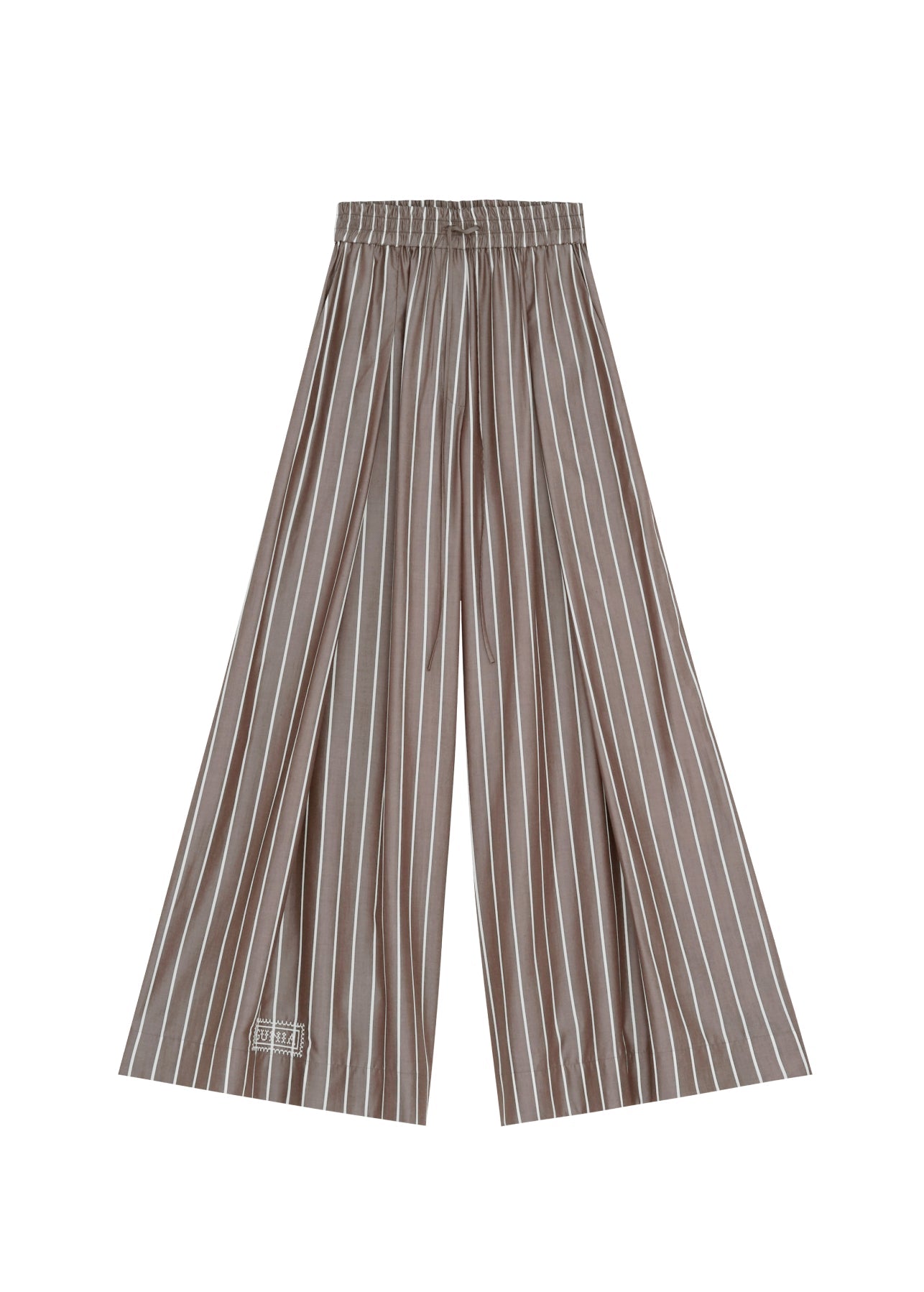 Palazzo Trousers in Dark Stripes slide 2