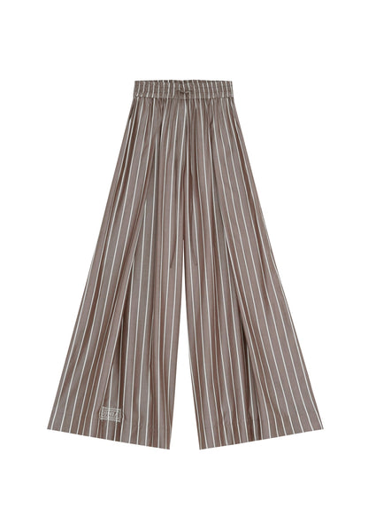 Palazzo Trousers in Dark Stripes