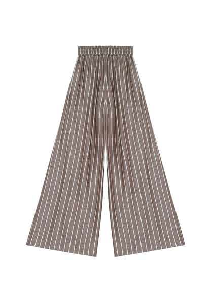 Palazzo Trousers in Dark Stripes