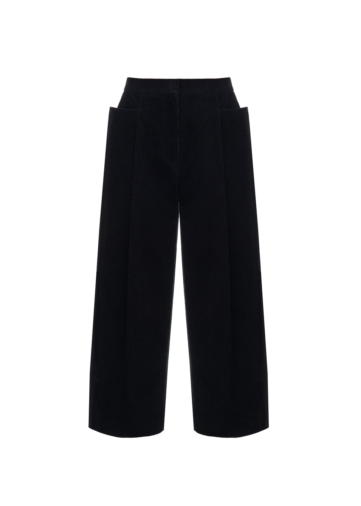 Marfa Corduroy Cropped Pants in Black