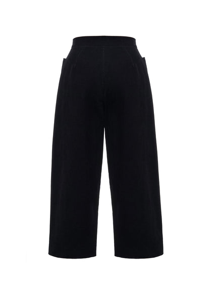 Marfa Corduroy Cropped Pants in Black