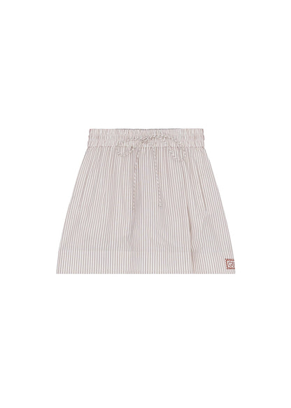 Skirt-Like Striped Shorts