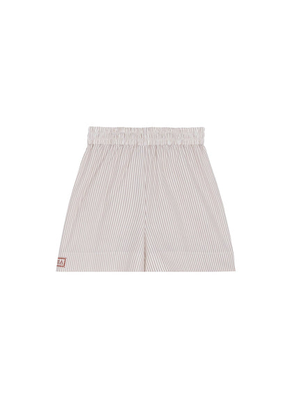 Skirt-Like Striped Shorts