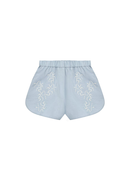 Shorts with Tyn Embroidery