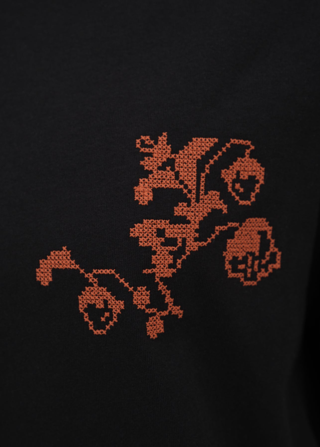 Embroidered GUNIA Jersey T-Shirt Black slide 2