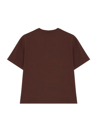 Patch-Detail T-Shirt in Brown