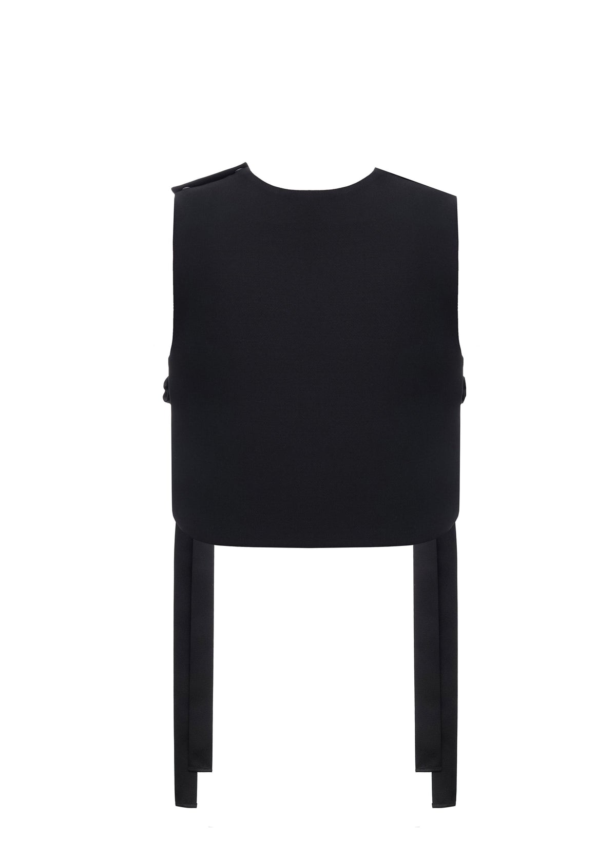 Flowers Embroidered Bib Vest