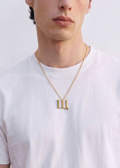 Narbut Pendant «Щ» Gold-Plated