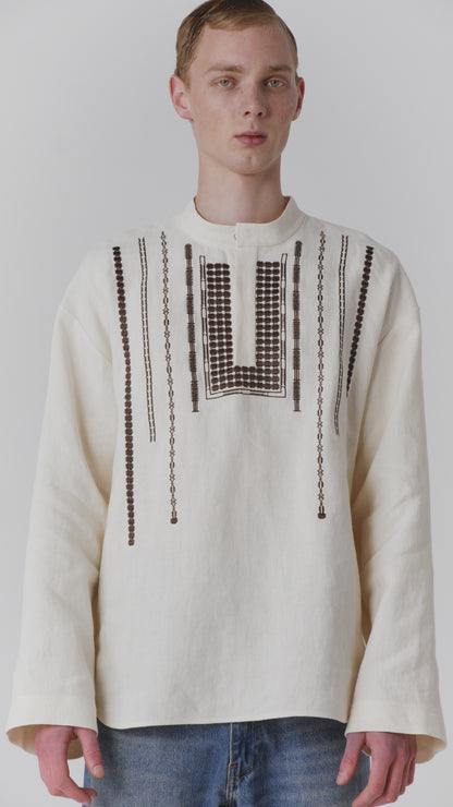 Yarema Male Shirt in milk