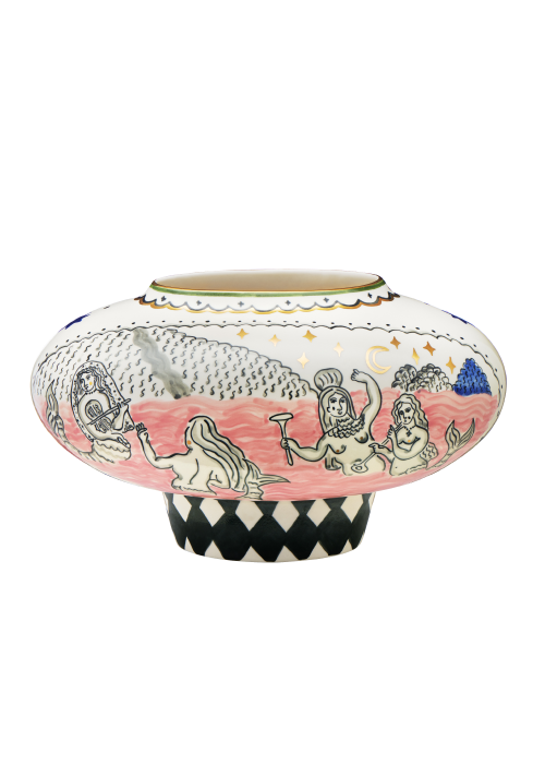 Mermaids and Figs Vase