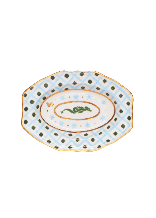 Curvy Plate with Dragon